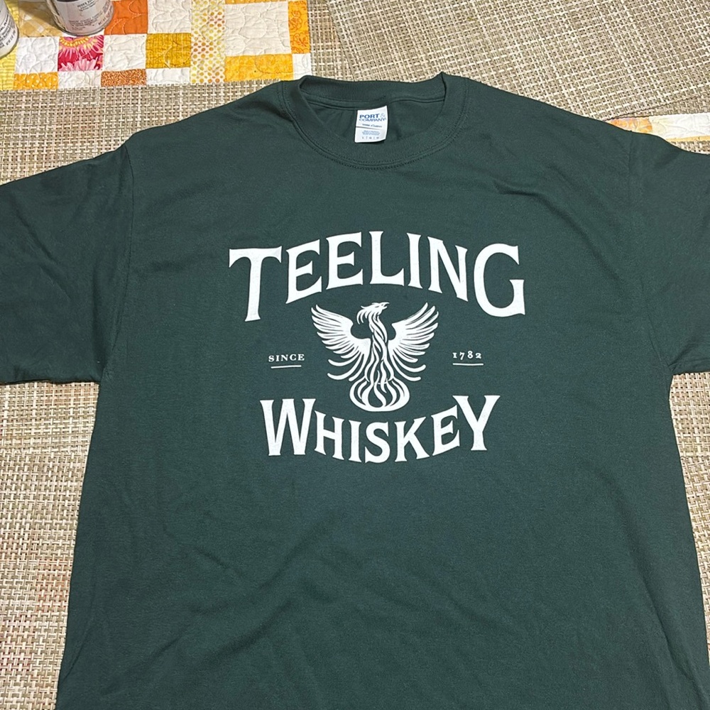 NEW RARE TEELING IRISH WHISKEY T-Shirt // Large/X-Large